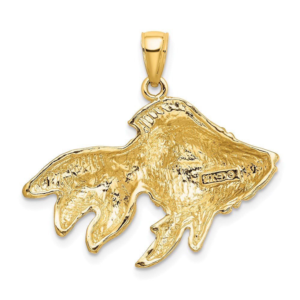 Gold Polished Fish Pendants