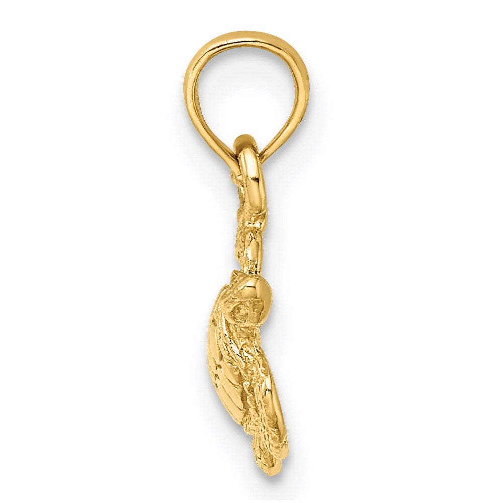 Gold Polished Turtle Pendants