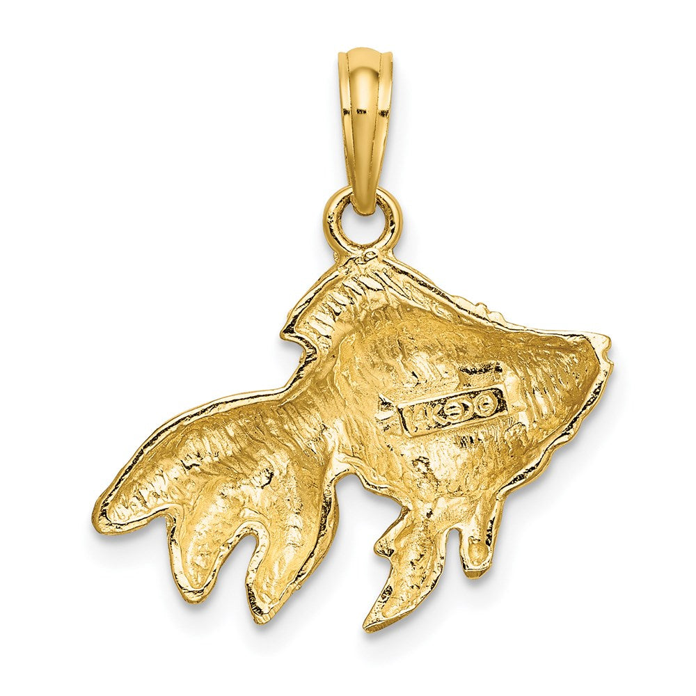 Gold Polished Fish Pendants