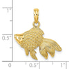 Gold Polished Fish Pendants