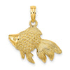Gold Polished Fish Pendants