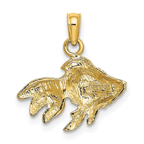 Gold Polished Fish Pendants