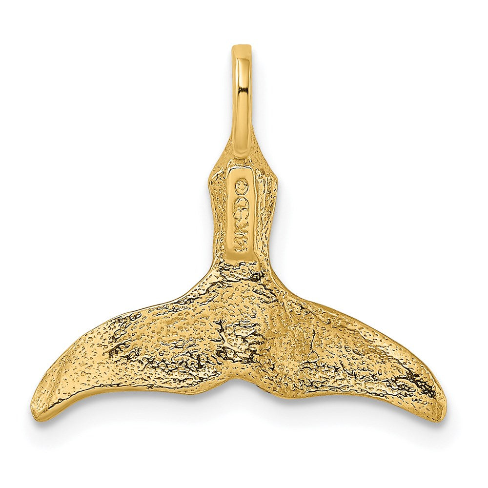 Gold Polished Whale Tail Pendants