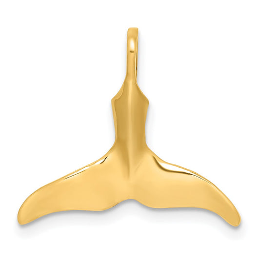 Gold Polished Whale Tail Pendants