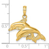 Gold Polished Dolphin Pendants