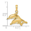 Gold Polished Dolphin Pendants