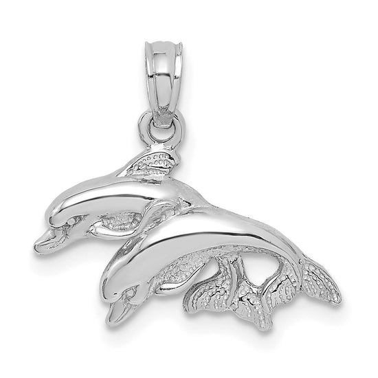 Gold Polished Dolphin Pendants