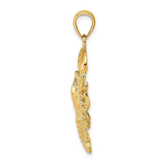 Gold Polished Lobster Pendants