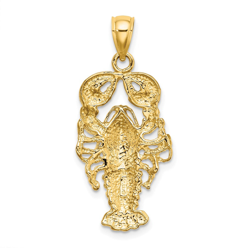 Gold Polished Lobster Pendants