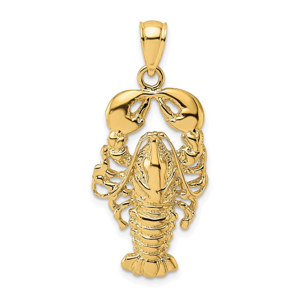 Gold Polished Lobster Pendants