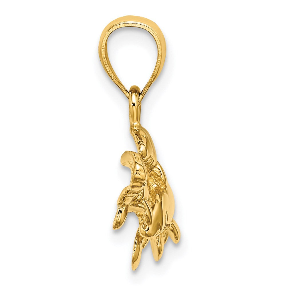 Gold Polished Manatee Pendants