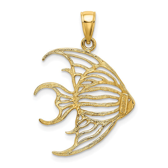 Gold Polished Fish Pendants