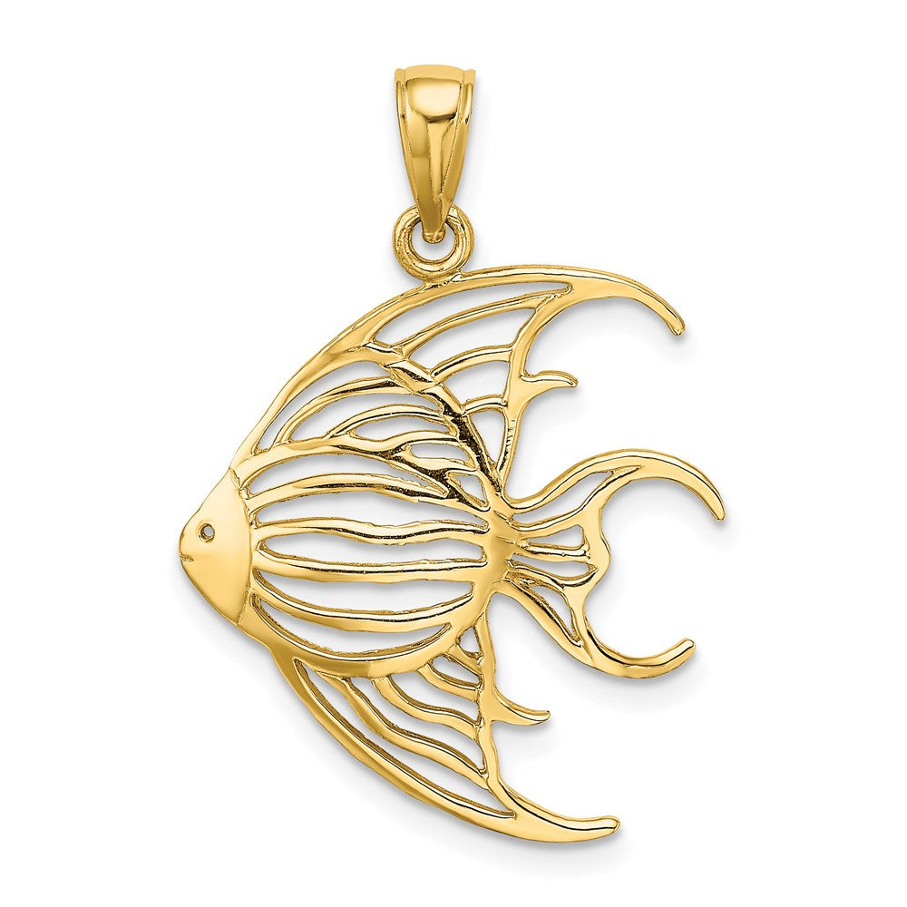 Gold Polished Fish Pendants