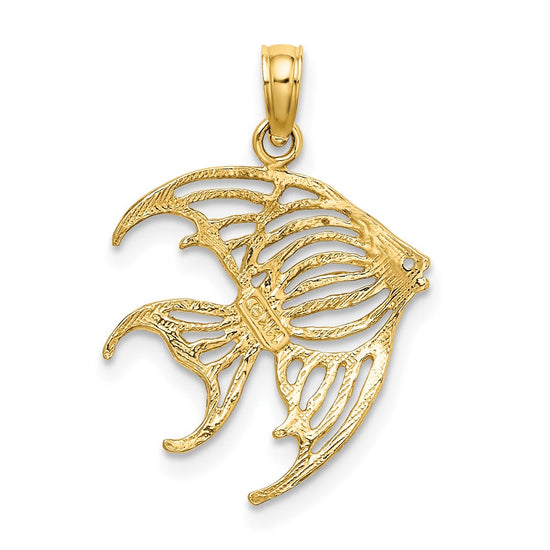 Gold Polished Fish Pendants