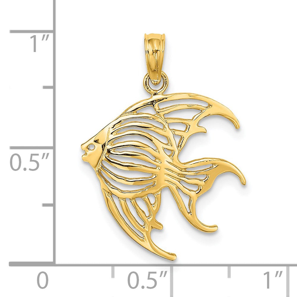 Gold Polished Fish Pendants