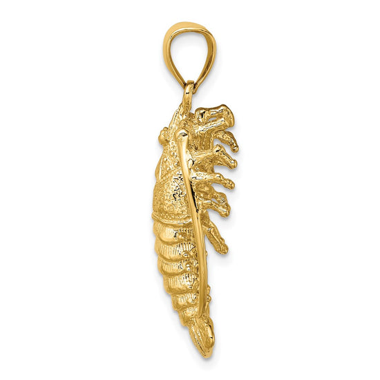 Gold Polished Lobster Pendants