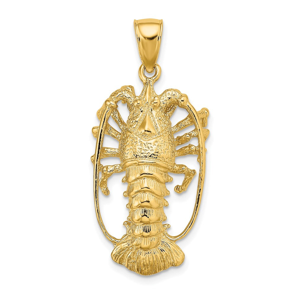 Gold Polished Lobster Pendants
