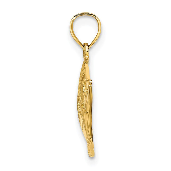 Gold Polished Fish Pendants