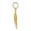 Gold Polished Fish Pendants