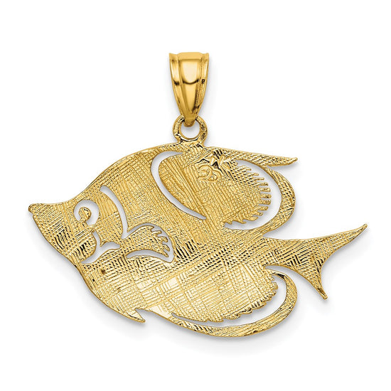 Gold Polished Fish Pendants