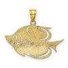Gold Polished Fish Pendants