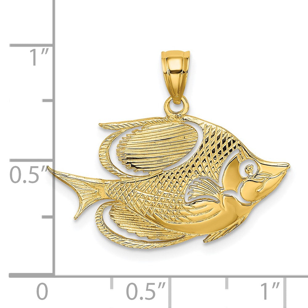 Gold Polished Fish Pendants