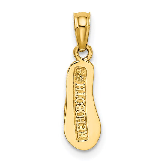 14K 3-D REHOBOTH Single Flip-flop Charm
