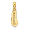 14K 3-D REHOBOTH Single Flip-flop Charm