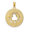 Gold Polished Mystic CT Pendant