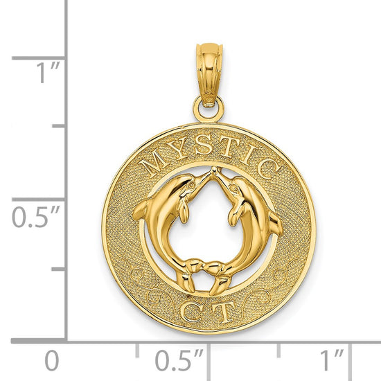 Gold Polished Mystic CT Pendant