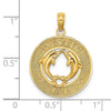 Gold Polished Mystic CT Pendant
