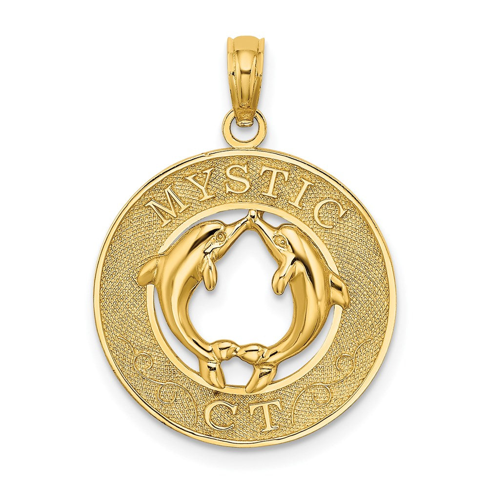 Gold Polished Mystic CT Pendant