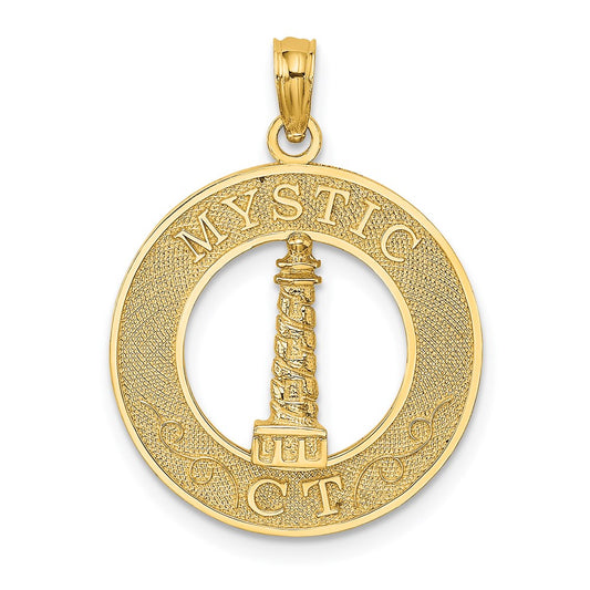 Gold Polished Mystic CT Pendant