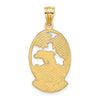 14K HAWAII with Dolphin Sunset Scene Charm