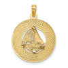 14K SANIBEL with Sailboat Circle Charm