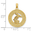 14K LAUDERDALE-BY-THE-SEA FL with Pelican Charm