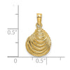 Gold Polished Sea Shell Pendants