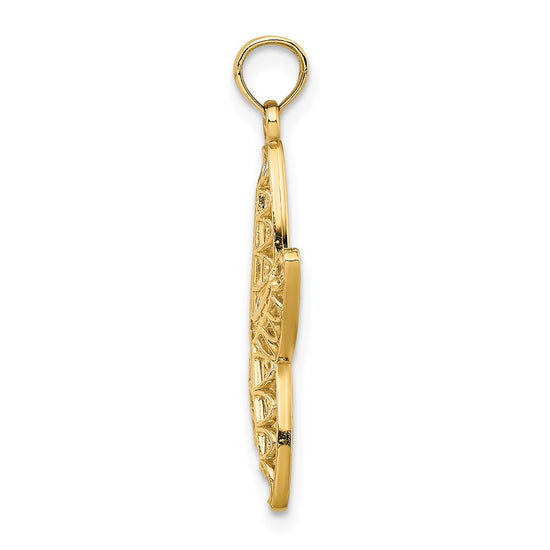 Gold Polished Starfish Pendants