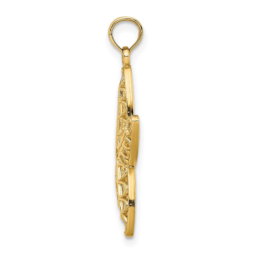 Gold Polished Starfish Pendants