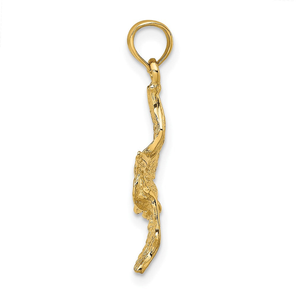 Gold Polished Pelican Pendants