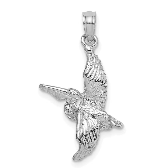 Gold Polished Pelican Pendants