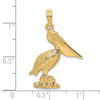 14K Standing Pelican Charm