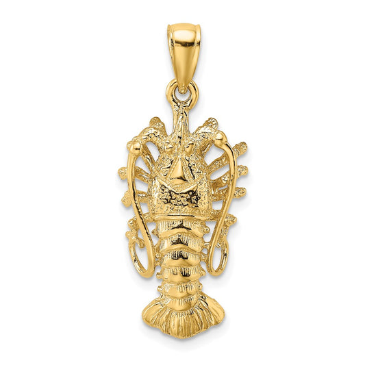 Gold Polished Lobster Pendants