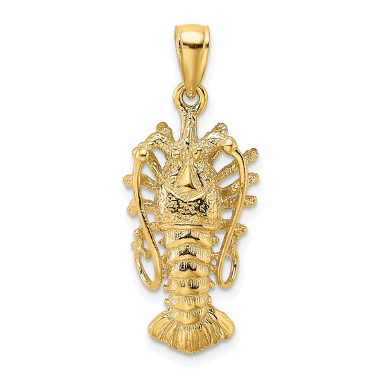 Gold Polished Lobster Pendants