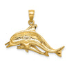 Gold Polished Dolphin Pendants