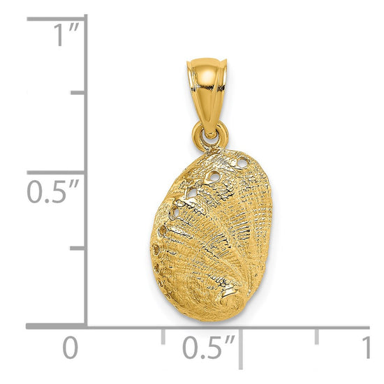 Gold Polished Sea Shell Pendants