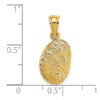 Gold Polished Sea Shell Pendants