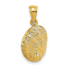 Gold Polished Sea Shell Pendants