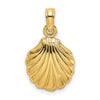 Gold Polished Sea Shell Pendants