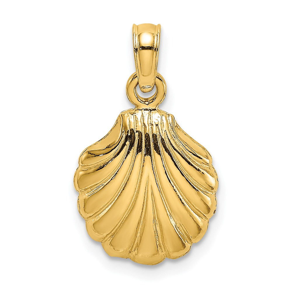 Gold Polished Sea Shell Pendants